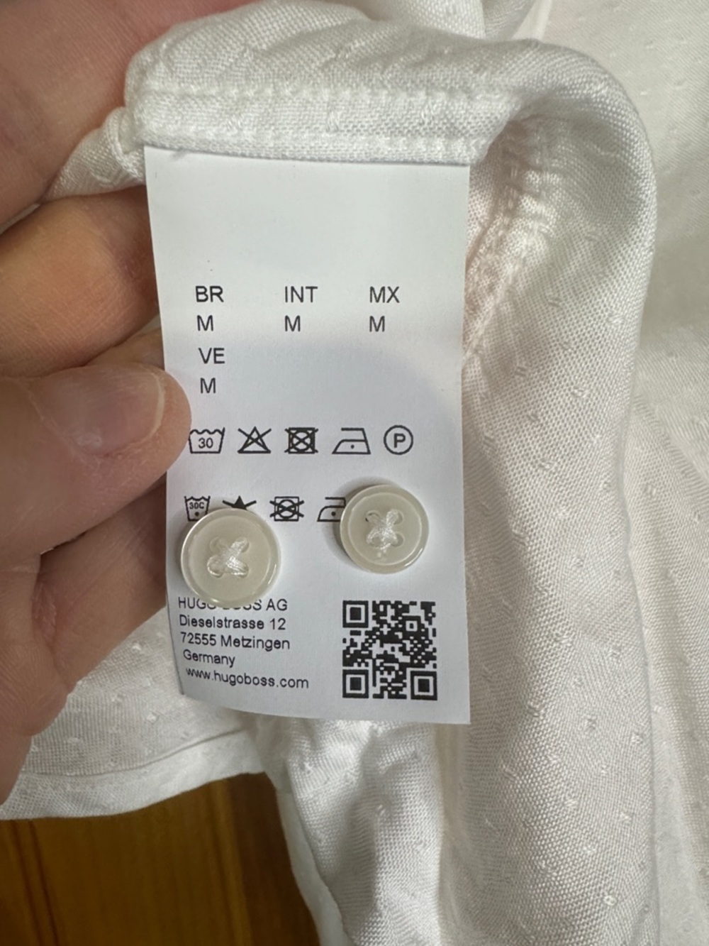 BOSS White Long-Sleeve Casual Button-Down Shirt - Picture 4 of 13